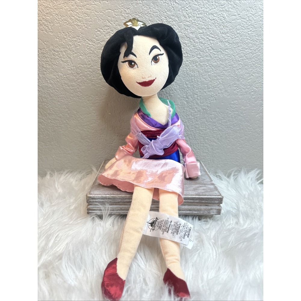 $15 🌙 Disney Store Mulan Plush Doll 16" Princess Stuffed CLEAN